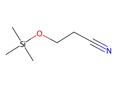 3-[(Trimethylsilyl)oxy]propanenitrile structure