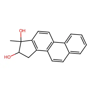 15H-Cyclopenta(a)phenanhrene-16,17-diol, 16,17-dihydro-17-methyl- structure
