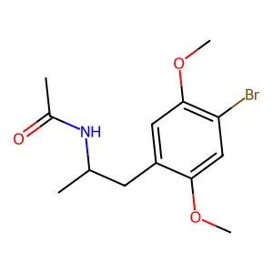 N-(1-(4-Bromo-2,5-dimethoxyphenyl)propan-2-yl)acetamide structure