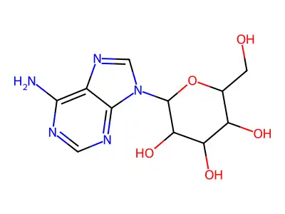 9-alpha-L-Talopyranosyl adenine structure