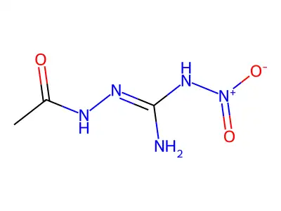 Acetic acid, [amino (nitroamino)methylene]hydrazide structure