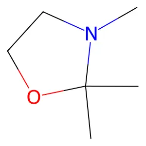 Oxazolidine, 2,2,3-trimethyl- structure