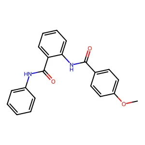 2-[(4-methoxybenzoyl)amino]-N-phenylbenzamide structure