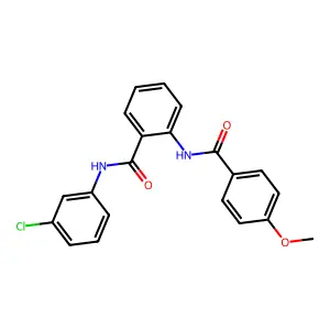N-(3-chlorophenyl)-2-[(4-methoxybenzoyl)amino]benzamide structure