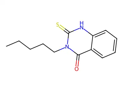 3-pentyl-2-thioxo-2,3-dihydroquinazolin-4(1H)-one structure