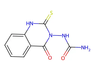 N-(1,4-Dihydro-4-oxo-2-thioxo-3(2H)-quinazolinyl)urea structure