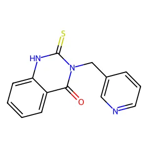 3-(pyridin-3-ylmethyl)-2-sulfanylidene-1H-quinazolin-4-one structure