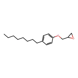 ((p-Octylphenoxy)methyl)oxirane structure