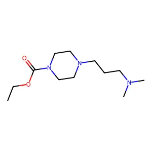 Ethyl 4-[3-(dimethylamino)propyl]piperazine-1-carboxylate structure
