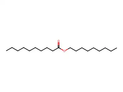 Nonyl decanoate structure