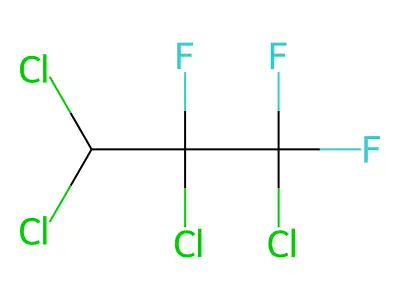 1,2,3,3-Tetrachloro-1,1,2-trifluoropropane structure