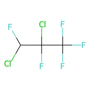 2,3-Dichloro-1,1,1,2,3-pentafluoropropane structure