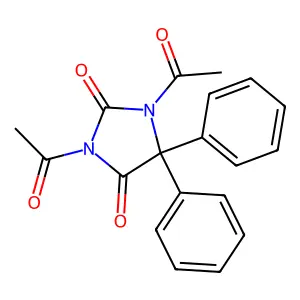 Hydantoin, 1,3-diacetyl-5,5-diphenyl- structure