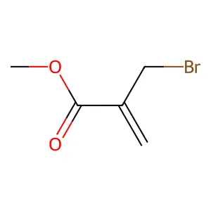 2-Propenoic acid, 2-(bromomethyl)-, methyl ester structure