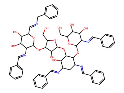 Penta-N-benzylideneaminosidin structure