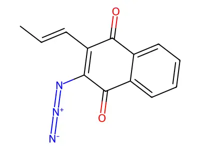 2-Azido-3-prop-1-enylnaphthalene-1,4-dione structure