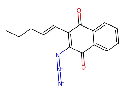 2-Azido-3-pent-1-enylnaphthalene-1,4-dione structure