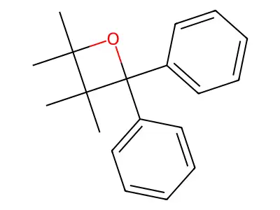 2,2,3,3-Tetramethyl-4,4-diphenyloxetane structure