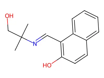 1-[[(1-Hydroxy-2-methylpropan-2-yl)amino]methylidene]naphthalen-2-one structure