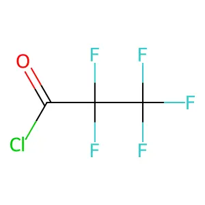 Perfluoropropionyl chloride structure