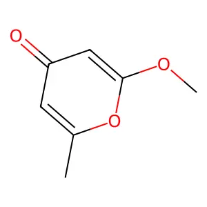 4H-Pyran-4-one, 2-methoxy-6-methyl- structure
