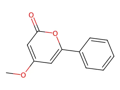 4-Methoxy-6-phenylpyran-2-one structure