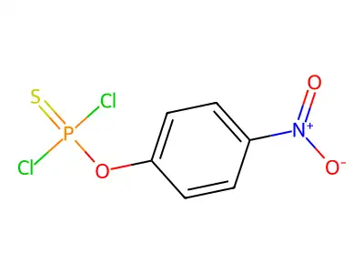 (4-nitrophenoxy)phosphonothioyl dichloride structure