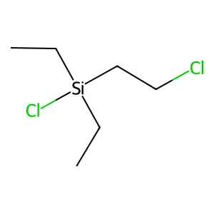 Chloro-(2-chloroethyl)-diethylsilane structure