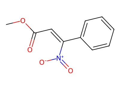 (Z)-Methyl 2-nitro-3-phenylpropenoate structure