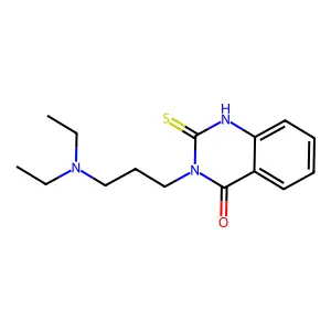3-[3-(Diethylamino)propyl]-2-sulfanyl-3,4-dihydroquinazolin-4-one structure