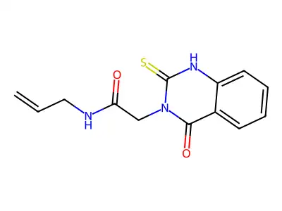 2-(4-oxo-2-sulfanylidene-1H-quinazolin-3-yl)-N-prop-2-enylacetamide structure