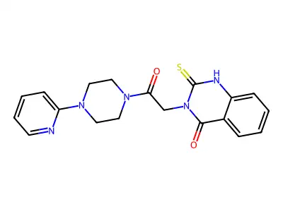 3-[2-oxo-2-(4-pyridin-2-ylpiperazin-1-yl)ethyl]-2-sulfanylidene-1H-quinazolin-4-one structure