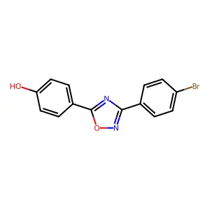 4-[3-(4-Bromophenyl)-1,2,4-oxadiazol-5-yl]phenol structure