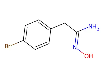 2-(4-Bromophenyl)-1-(hydroxyimino)ethylamine structure