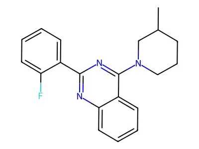 2-(2-Fluorophenyl)-4-(3-methylpiperidin-1-yl)quinazoline structure