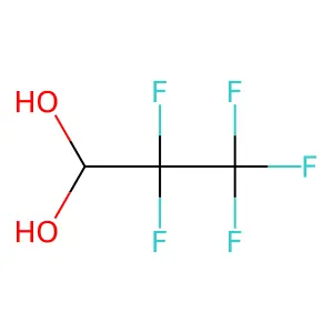 1,1-Propanediol, 2,2,3,3,3-pentafluoro- structure