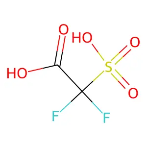 2,2-Difluoro-2-sulfoacetic acid structure