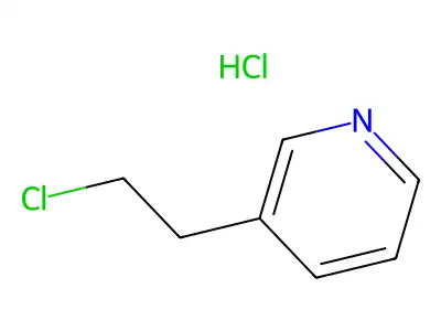 Pyridine, 3-(2-chloroethyl)-, hydrochloride structure