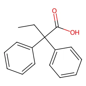 2,2-二苯基丁酸 structure