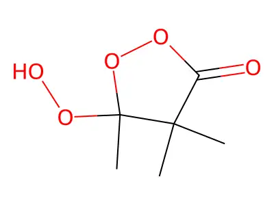 5-Hydroperoxy-4,4,5-trimethyldioxolan-3-one structure