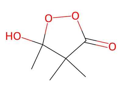 5-Hydroxy-4,4,5-trimethyldioxolan-3-one structure
