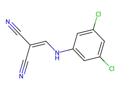 (((3,5-Dichlorophenyl)amino)methylene)methane-1,1-dicarbonitrile structure