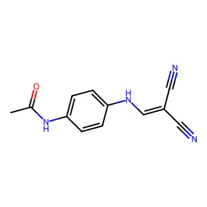 N-[4-(2,2-dicyanoethenylamino)phenyl]acetamide structure