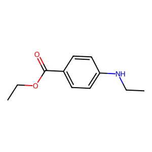 Benzoic acid, 4-(ethylamino)-, ethyl ester structure