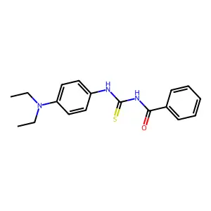 N-[[4-(diethylamino)phenyl]carbamothioyl]benzamide structure