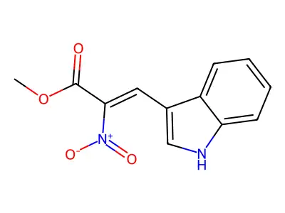 methyl 3-(1H-indol-3-yl)-2-nitroacrylate structure