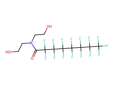 全氟辛酸二乙醇胺盐 structure