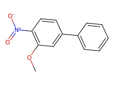 3-Methoxy-4-nitro-biphenyl structure