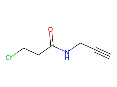 3-Chloro-N-(2-propyn-1-YL)propionamide structure