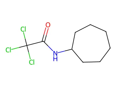 2,2,2-trichloro-N-cycloheptylacetamide structure